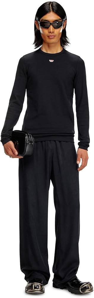 Diesel D-ribber-LS-n Men's T-Shirt, 9XX-0EJai, L | Amazon.com